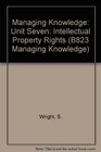 Managing Knowledge Unit Seven Intellectual Property Rights