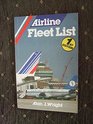 Airline Fleet List