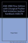 ASB 1980 Pew Edition with Liturgical Psalter Red imitation leather hardback ASB178