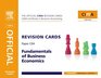 CIMA Revision Cards Fundamentals of Business Economics Second Edition