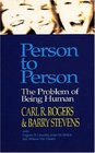 Person to Person  The Problem of Being Human