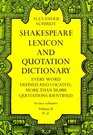 Shakespeare Lexicon and Quotation Dictionary Vol 2