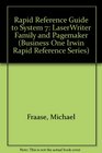 Rapid Reference Guide to System 7 the Laserwriter Family and Pagemaker