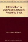 Introduction to Business Lecturers' Resource Book