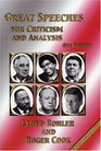 Great Speeches for Criticism and Analysis Fourth Edition