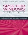SPSS for Windows StepbyStep A Simple Guide and Reference 150 Update