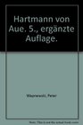 Hartmann von Aue 5 ergnzte Auflage