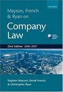 Mayson French and Ryan on Company Law 20067