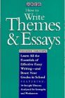 How to Write Themes and Essays