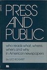 Press and Public Who Reads What When Where and Why in American Newspapers
