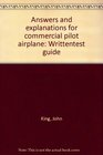 Answers and explanations for commercial pilot airplane Writtentest guide