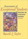 Assessment of Exceptional Students Educational and Psychological Procedures