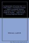 Fundamentals of Nursing Vols 12  Skills Videos  Procedure Checklist  Taber's Cyclopedic Medical Dictionary 21st Ed  Davis's Drug Guide for Nurses  Tests 3rd Ed  Nursing Diagnosis Manual 2