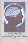 Mental Processes And Narrative Possibilities In The German Novelle 18901940