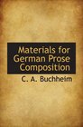 Materials for German Prose Composition