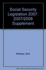 Social Security Legislation 2007 2007/2008 Supplement