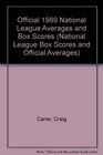 Official 1989 National League Averages and Box Scores