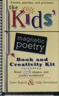 Kids' Magnetic Poetry Book and Creativity Kit Including Word Titles Shapes and Magnetic Board