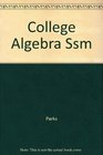 Student's Solutions Manual College Algebra