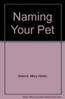 Naming your pet
