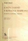 Latin Tardio y Romance Temprano