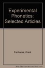 Experimental Phonetics Selected Articles