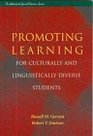 Promoting Learning for Culturally and Linguistically Diverse Students Classroom Applications from Contemporary Research