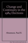 Change and Continuity in the 1984 Elections
