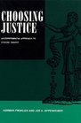 Choosing Justice An Experimental Approach to Ethical Theory