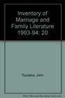Inventory of Marriage and Family Literature 199394