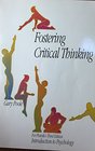Fostering critical thinking