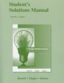 Student Solutions Manual for College Mathematics for Business Economics Life Sciences and Social Sciences