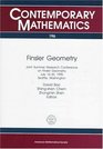 Finsler Geometry Joint Summer Research Conference on Finsler Geometry July 1620 1995 Seattle Washington