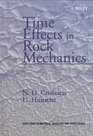 Time Effects in Rock Mechanics