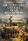 Dictionnaire Critique De La Revolution Francais