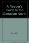 A Reader's Guide to the Canadian Novel