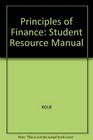 Principles of Finance Student Resource Manual