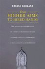 From Higher Aims to Hired Hands The Social Transformation of American Business Schools and the Unfulfilled Promise of Management as a Profession