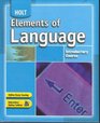 Elements of Language Introductory Course
