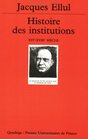 Histoire des institutions tome 3  Le XVIe sicle