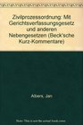 Zivilprozessordnung Mit Gerichtsverfassungsgesetz und anderen Nebengesetzen