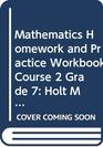 Georgia Homework and Practice Workbook for Holt Mathematics Course 2