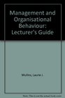 Management and Organisational Behaviour Lecturer's Guide