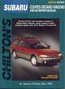 Subaru: Coupes/Sedans/Wagons 1985-96 (Chilton's Total Car Care Repair Manual)