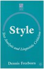 Style Text Analysis and Linguistic Criticism
