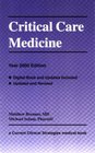 Critical Care Medicine Year 2000 Edition