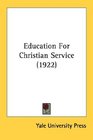 Education For Christian Service