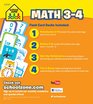 School Zone  Math Grades 34 Flash Cards 4Pack   Ages 6 and Up Multiplication Division Time and Money and More