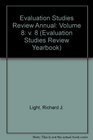 Evaluation Studies Review Annual Volume 8