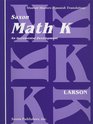 Matematica K Desarollo Incremental Patrones Opcionales de Caligrafia de los Numeros with Paperback Book